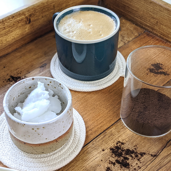 DIY Coffee and Coconut Scrub